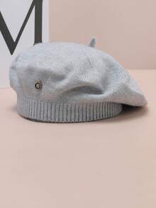1pc Classic Elegant Beret Hat, Face-Slimming Stylish, Warm Knitted Painter Cap, Universal Size, Suitable For Various Face Shapes, For Indoor, Outdoor, Cycling, Sports, Gathering, Autumn/Winter - Multicolor - View 7