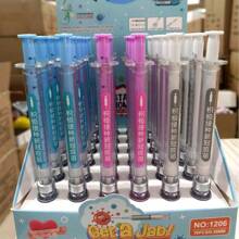 创新4/2PCS注射器配中性笔模拟病毒消灭，注射器设计黑色签名笔与疫苗笔随机分发【中英文版随机】 - 顏色隨機 - 查看 6