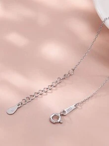 1 chiếc vòng cổ mặt dây chuyền ngọc trai nước ngọt tròn màu tím tự nhiên quý hiếm sang trọng, đường kính 8-9mm, bạc S925, lý tưởng cho phụ nữ sử dụng hàng ngày, hẹn hò, đám cưới, du lịch, quà tặng trang sức chu đáo, hộp - Màu tím - Xem 8