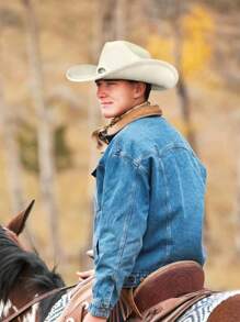 Women's Western Cowboy Hat With Belt Decor, Suitable For Daily Wear, Outdoor Beach Vacation, Wedding Hat - Multicolor - View 5