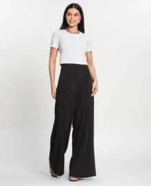 Women's Basic Cropped Cotton 30 Blouse Kohmar White - trắng - Xem 4