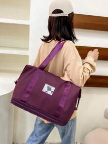 Marisa 11678 Large Capacity Waterproof Travel Bag - 中紫紅色 - 查看 3