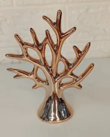 Mini Tree Of Life Rose Gold Decorative Statue - 乾枯玫瑰色 - 查看 2