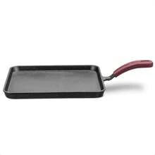 Chapa Lisa de Ferro Fundido para Forno Fogão Churrasqueira Capacidade 1,2L 26x26cm MTA - 8379 - Preto - Visão 1