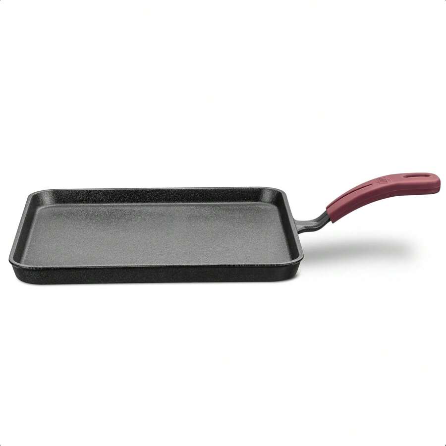 Chapa Lisa de Ferro Fundido para Forno Fogão Churrasqueira Capacidade 1,2L 26x26cm MTA - 8379 - Preto - Visão 1