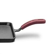 Chapa Lisa de Ferro Fundido para Forno Fogão Churrasqueira Capacidade 1,2L 26x26cm MTA - 8379 - Preto - Visão 4