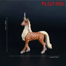 6 件/1 件全新神话飞马独角兽动物模型玩具，彩虹马奇幻生物雕像 PVC 雕像，女孩礼物，儿童益智认知玩具，书桌装饰 - 彩色 - 查看 11