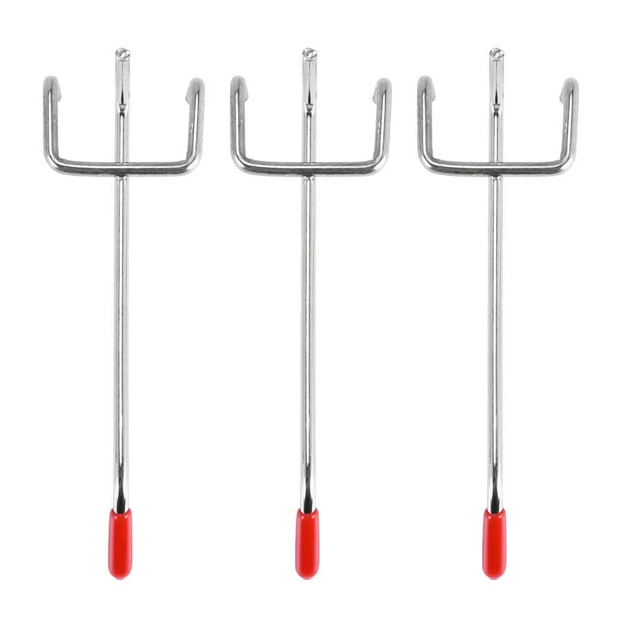 25Pcs 100Mm Pegboard Hooks Slat Wall Retail Display Shop Peg Hang Fits