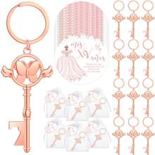 30 pezzi di regali per gli ospiti di una festa, apribottiglie a forma di farfalla con portachiavi, biglietti regalo e sacchetti di organza per una festa di compleanno di 15 anni, regali per gli ospiti per il ritorno a scuola