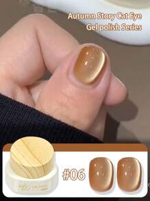 annies 12克白色月光玻璃珠猫眼磁性凝胶指甲油闪亮UV半永久指甲油DIY女士美甲沙龙礼物