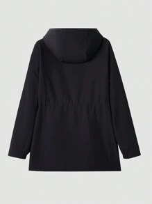 TECTOP 女士抓绒外套 带帽 秋冬户外 腰部可调节 防刮耐磨