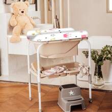 1pc Cartoon Newborn Waterproof Soft And Breathable Baby Crib Sheet, Comfortable And Skin-Friendly For Daily Use - Multicolor - View 8