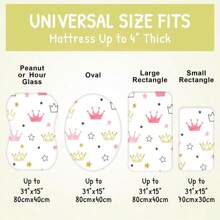 1pc Cartoon Newborn Waterproof Soft And Breathable Baby Crib Sheet, Comfortable And Skin-Friendly For Daily Use - Multicolor - View 3
