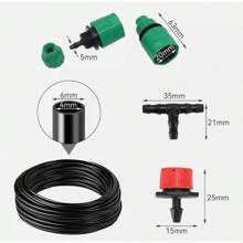 Irrigation System Kit, 25m (82ft) Garden Watering Equipment, Adjustable Drip Irrigation System, Watering Systems For Outdoor Plants - Variant1 - View 2