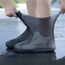 1/2 Pairs Of Latex Waterproof Non-Slip Shoe Covers, Reusable, Waterproof Protection ,Outdoor Latex Rain Boots Waterproof Shoe Cover That Can Be Reused For Rain Prevention. Multiple Colors To Choose From, Rainproof Sandproof Silicone Rain Shoe Covers, Silicone Waterproof Shoe Covers, Rainy Day Shoe Covers, Reusable Non-Slip Rain Boots ,Suitable For Rainy Days, Grasslands, And Clean Use( Suitable For Sizes 37-45) - Multicolor - View 2