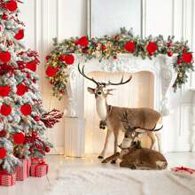 12 Pcs Christmas Apple Ornaments Red Apple Ball Foam Hanging Ornaments Mini Xmas Tree Ornament For Christmas Birthday New Year Party Decor Supplies - Red - View 7