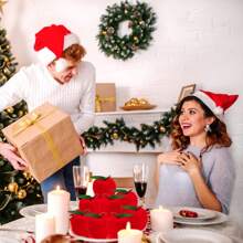 12 Pcs Christmas Apple Ornaments Red Apple Ball Foam Hanging Ornaments Mini Xmas Tree Ornament For Christmas Birthday New Year Party Decor Supplies - Red - View 5