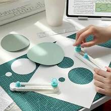 1pc Lightweight 360 Degree Manual Round Cutting Tool, Handcrafted Rotary Cutter, Min. Cutting Diameter 0.79 Inch, Max. Cutting Diameter 7.87 Inch