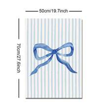 1 件无框粉色蓝色蝴蝶结可爱学院风艺术海报少女房间装饰画帆布印刷时髦墙壁画宿舍、公寓、卧室、客厅、现代家居装饰的理想礼物 - 彩色 - 查看 7