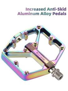 WEST BIKING 1 Pair WEST BIKING Bicycle Aluminum Alloy Bearings Lubricated Platform Pedals, Mountain Bike Riding Equipment