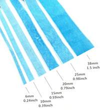 6-38mm Sky Blue Color Single Sided Velvet Ribbon Christmas Ribbon Jewelry Display Packaging Flower Gift Packaging Bow DIY Party Decoration Valentines - Sky Blue - View 3