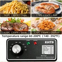 6L Large Capacity Frying Machine, Which Can Fry French Fries, Fried Chicken, Tempura, Etc., Suitable For Parties And Daily Use, Autumn Parties, Halloween Parties