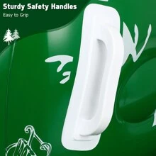 Inflatable Snow Sled Winter Snow Racer Snow Rider For Adults With Heavy Duty Handles (Green) - Green - View 4