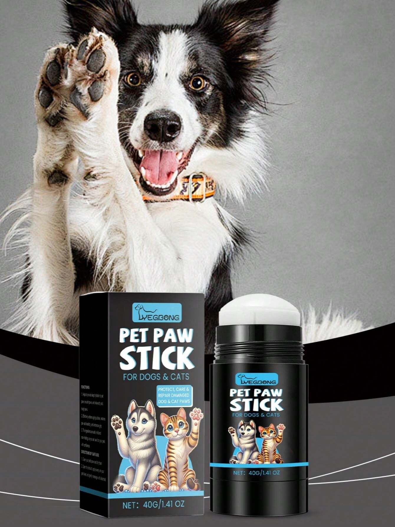 Cat And Dog Paw Roller Cream Moisturizing And Protecting Pet Paws To