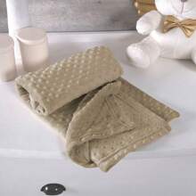 Baby Blanket Polka Dot 1.10mx0.75cm For Baby Boy And Girl - 米色 - 查看 2