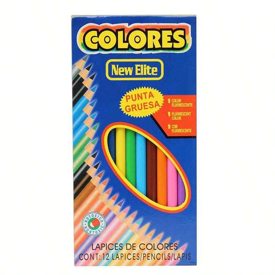 Colores Economicos 12 piezas - A - Ver 1