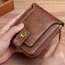 محفظة رجالية شخصية مطبوع عليها الاسم والشعار - بتصميم جلد اصطناعي vintageمناسبة كهدية عيد الميلاد أو الذكرى السنوية أو عيد الأب للصديق - بني فاتح، متعددة الوظائف، متنوعة الاستخدامات، سعة كبيرة، خفيفة الوزن، وظيفية، عملية، متعددة الأغراض، قابلة للطي، ملونة، جميلة، مدببة، طريفة، كاواي، بسيطة، للتنقل، للملابس الرياضية، أساسية، مخصصة، شخصية، فريدة، هدايا مثالية للرجال، هدايا مثالية للنساء، للصديق، للصديقة، للعائلة، للأصدقاء، للمناسبات، للأعياد، للعطلات/السياحة، للأنشطة الخارجية/التنزه/السفر/المشي/الملاعب/الرياضة/تسلق الجبال، للمدرسة، للأعمال/التنقل/العمل/المكتب - بني - مشاهدة 5