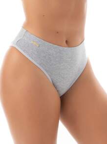 Kit Of 4 Cotton Panties With Tummy-Hugging Waistband - 彩色 - 查看 10