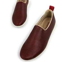 Usaflex Slip On Lightweight Elastane Low Water Resistant Sneakers - 酒紅色 - 查看 5
