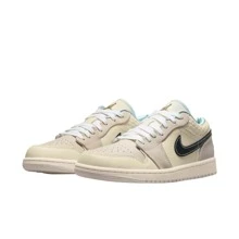 Jordan 女款   1 Low“Sanddrift”皮革舒适百搭防滑耐用低帮复古篮球鞋，棕褐色，HQ3440-101 - 棕色 - 查看 4