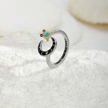 Anillo con diseño de hoja y koala inspirado en el estilo vintage - de aleación, perfecto para atuendos casuales y como regalo de Acción de Gracias