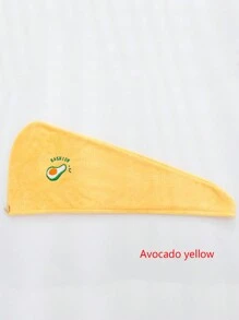 1 Cappello assorbente a triangolo in velluto corallo con ricamo cartoni animati, per donne, strumento per asciugare e acconciare i capelli - Multicolore - Visualizzare 12
