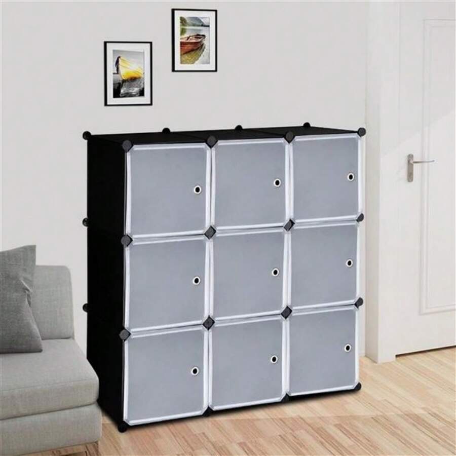 9Cube DIY Plastic Closet Modular Book Shelf Organizer Units
