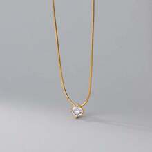 1 Chiếc Vòng Cổ Mặt Dây Chuyền Đơn Bằng Bạc Sterling 925 Thời Trang Bốn Móng Với Thiết Kế Vòng Cổ Phong Cách Ngọt Ngào Cổ Điển Để Trang Trí Hàng Ngày N016 - vòng cổ - Xem 13