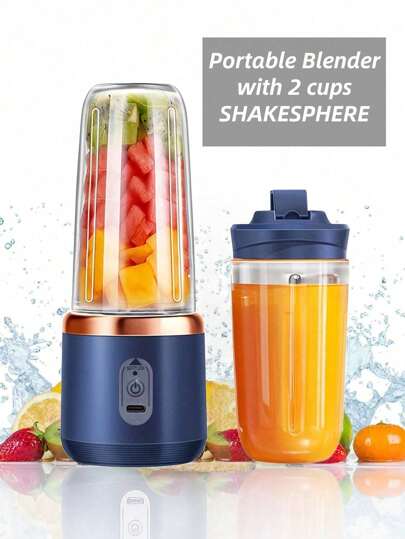 RAF 1pc Juicer Portable Small Charging Juicer Cup Household Customization Multifunctional Juicer,Shakesphere,Juicer Cup