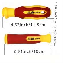 Portable 10 In 1 Insulated Electrician Screwdriver Set With Insulated Cloth Bag Multi-Function Combination Screwdriver Bit - Multicolor - View 7