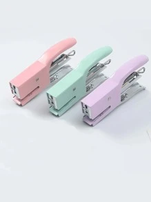 Macaron Color Metal Manually Operated Stapler, No.10 Powerful Delivery Package Binder, Mini Size Office Stapler - One Size - View 1