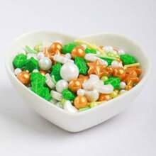 85g/3oz Cake Decorative Beads, Beach Mermaid Colored Beads, Birthday Cakes, Bread, Muffins, Ice Cream, Doughnuts, Summer Dessert Decorative Ornaments, Decorative Pearl Candy Mix, Wedding, Birthday Party Dessert Table, Festival Party Decoration - Multicolor - View 8