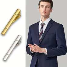1/3/6 Pcs Men's Fashion Tie Clip Set - Stylish Accessories For Regular, Wedding, Business Ties - Ideal Gift Choice For Him Dad Husband Brother, Perfect For Formal Occasions