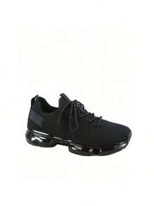 Women's Fashion Lace Up Bubble Sole Stretch Elastic Mesh Sneaker Shoes - Ôliu - Xem 9