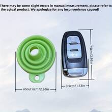 1pc Pink Small Foldable Mini Household Plastic Funnel For Pouring Oil With Silicone Funnel Camping - Pink - View 4