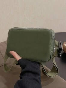 1 时尚大容量横式户外运动休闲腰包跑步健身斜挎包轻便瑜伽胸包四季多功能韩版腰包 - 彩色 - 查看 18