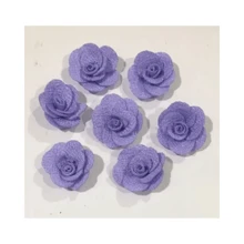 FABRIC Flower - 3cm - (Pack Of 10 Units) - 紫丁香 - 查看 2