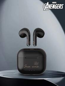 Marvel Auriculares inalámbricos QS-T36 con supresión pasiva de ruido, tipo semientrante, con sonido envolvente 3D Hi-Fi, baja latencia, larga duración de la batería y cómodo uso para teléfonos y computadoras