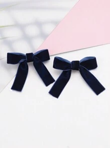 2pcs/Pack Y2K Style Women Velvet Butterfly Hair Clips, Elegant & Cute For Daily Outfit, Party & Event Accessories Valentine's Day,Hair Barrettes Claw Clips