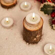 Velas de té blancas - Elegantes y relajantes velas de té sin aroma - Velas para el hogar, viajes, eventos, relajación y uso en emergencias - Blanco - Ver 1